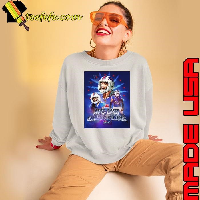 Poster Buffalo Bills NFL Football 2024 AFC East Champions For The 5th Consecutive Season shirt