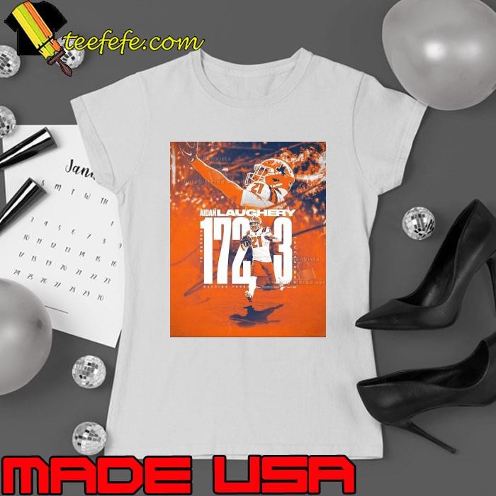 Poster Illinois Fighting Illini Aidan Laughery 172 Rushing Yards 12 Rushes 3 Touchdowns Ladies tee