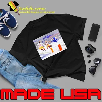 Poster Josh Allen Snow Buffalo Bills Vs San Francisco 49ers Pylon Dive Photo Signature shirt