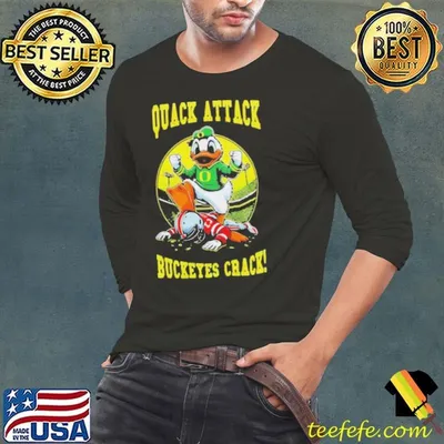 Quack attack Buckeyes crack Oregon Ducks mascot shirt