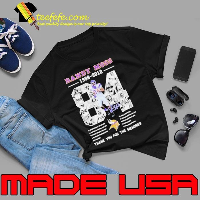 Randy Moss Minnesota Vikings 1998 2012 Thank You For The Memories Signature Unisex