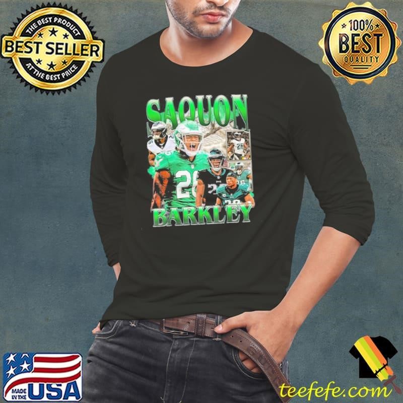 Retro Saquon Eagles Vintage Barkley Design 90S Graphic Tee Shirt