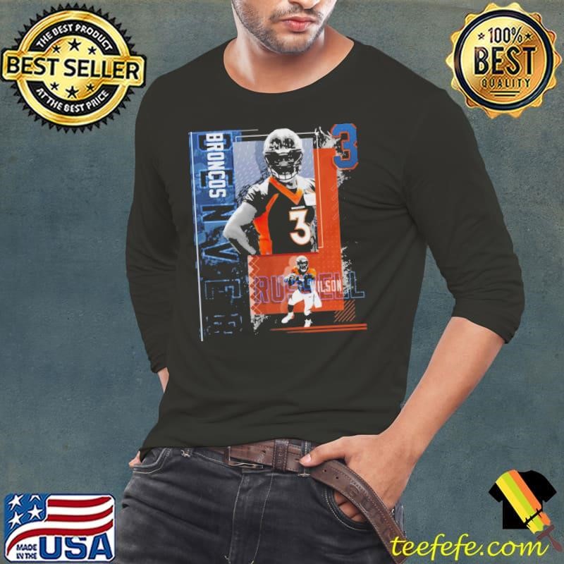 Russell Wilson American professional football quarterback Poster Broncos T-Shirt
