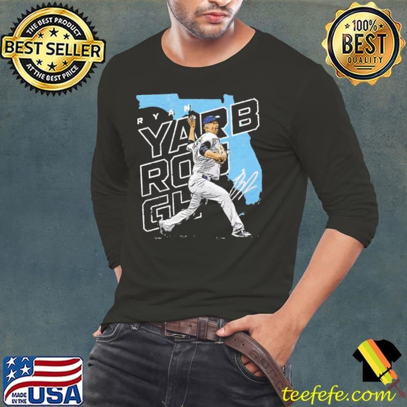 Ryan yarbrough player map American professional baseball pitcher T-Shirt