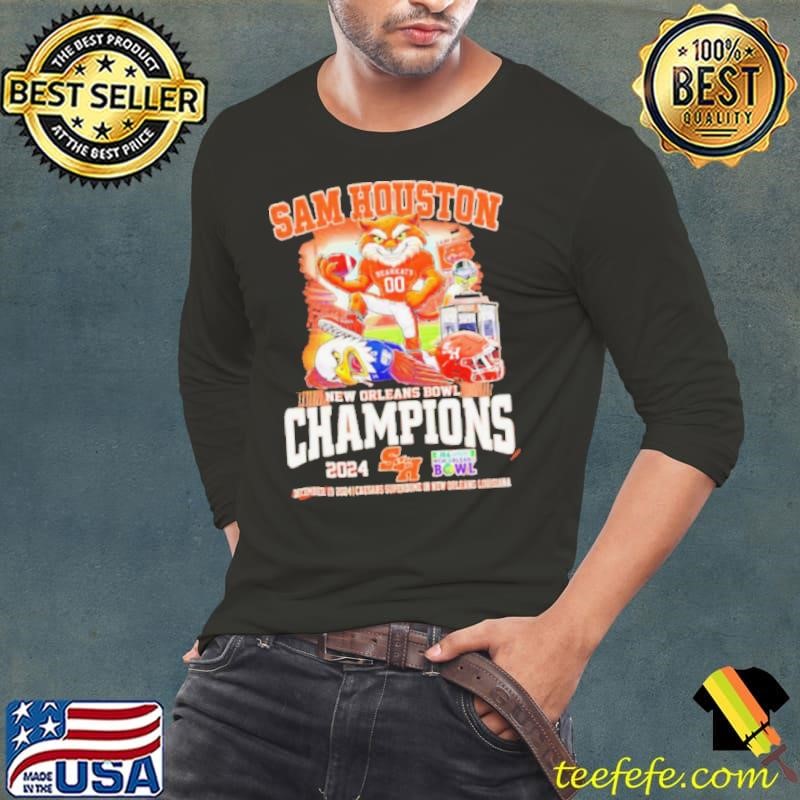 Sam Houston Bearkats beat Georgia Southern Eagles New Orleans Bowl Champions 2024 mascot shirt