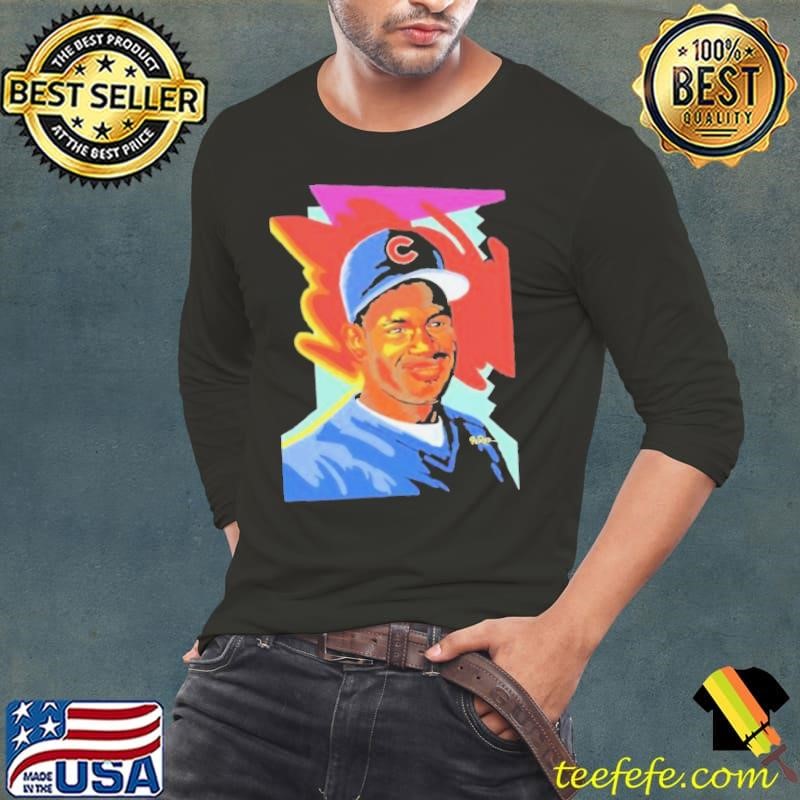 Sammy Sosa Chicago Cubs Portrait Long Sleeve Tee