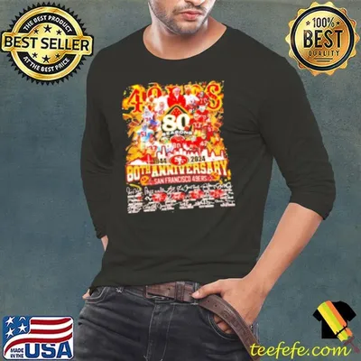 San Francisco The 49Ers 80th Anniversary 1944 2024 signature Shirt