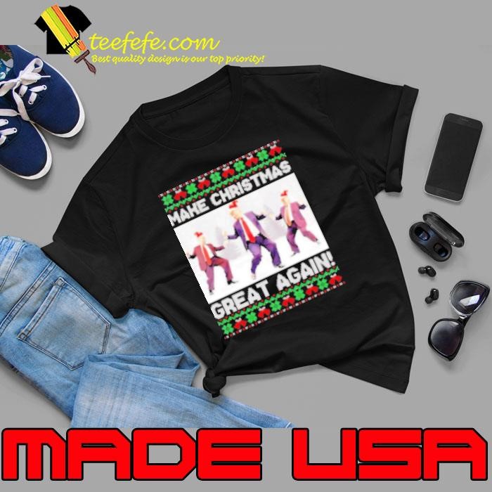 Santa Trump dance make Christmas great again ugly Unisex