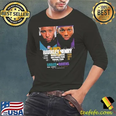 Saquon Barkley Eagles vs. Derrick Henry Ravens 2024 NFL Week 13 Game Day Shirt
