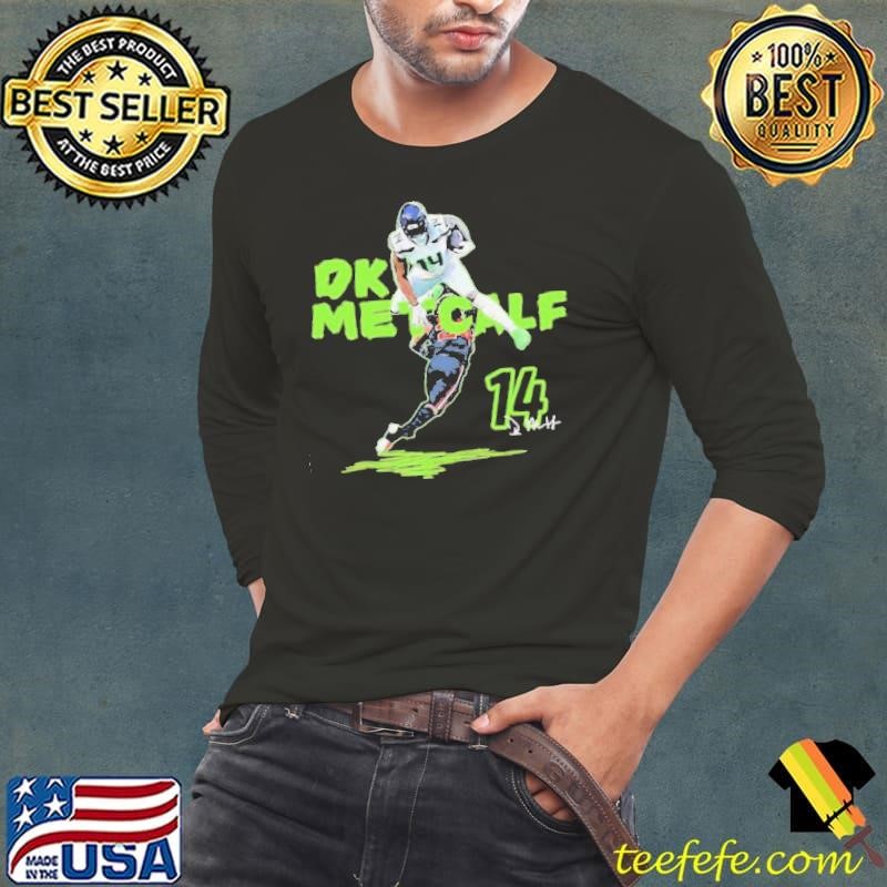 Seattle Seahawks Dk Metcalf Hurdle Signature Long Sleeve Tee