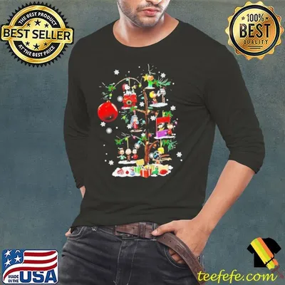 Snoopy Christmas Tree Snows Peanuts shirt