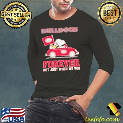Snoopy Georgia Bulldogs forever not just when we win Shirt