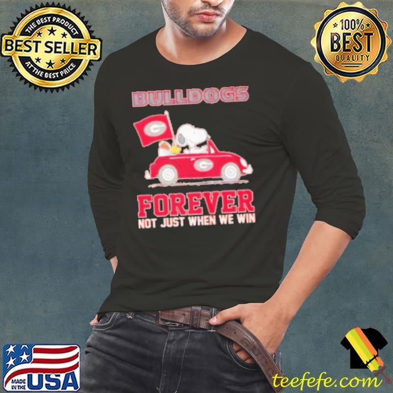 Snoopy Georgia Bulldogs forever not just when we win Shirt