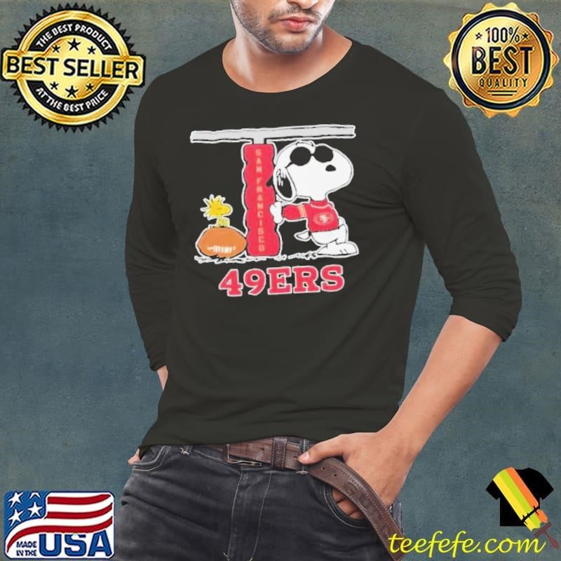 Snoopy Joe Cool and Woodstock The San Francisco 49ers NFL Long Sleeve Tee