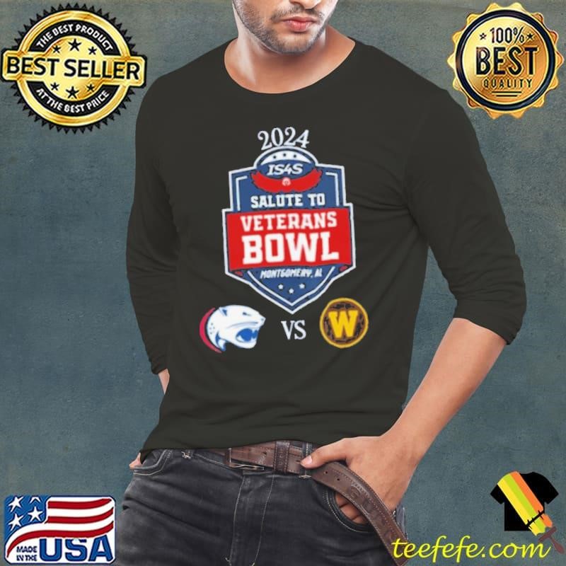 South Alabama Jaguars vs. Western Michigan Broncos 2024 IS4S Salute to Veterans Bowl shirt