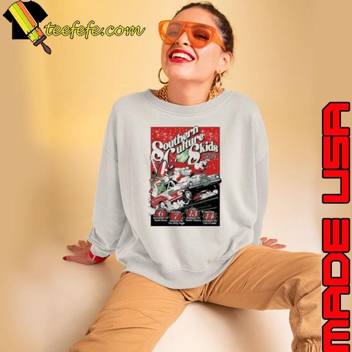 Southern Culture On The Skids Tour On The December Tour 2024 Poster Crazy Santa Art Classic Sweatshirt