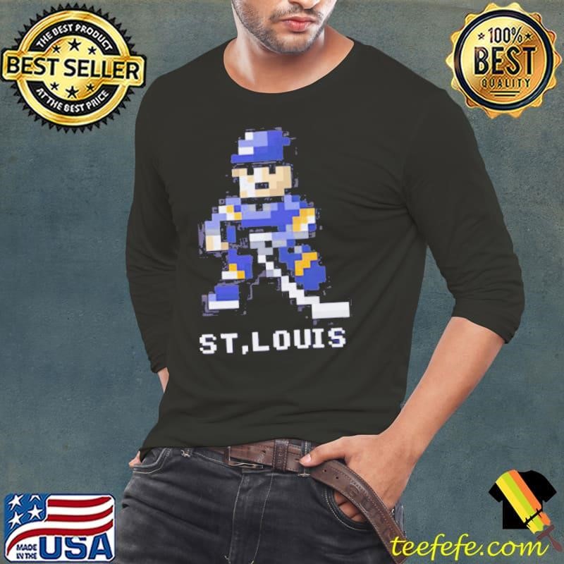 St. Louis Hockey 8 bit Long Sleeve Tee