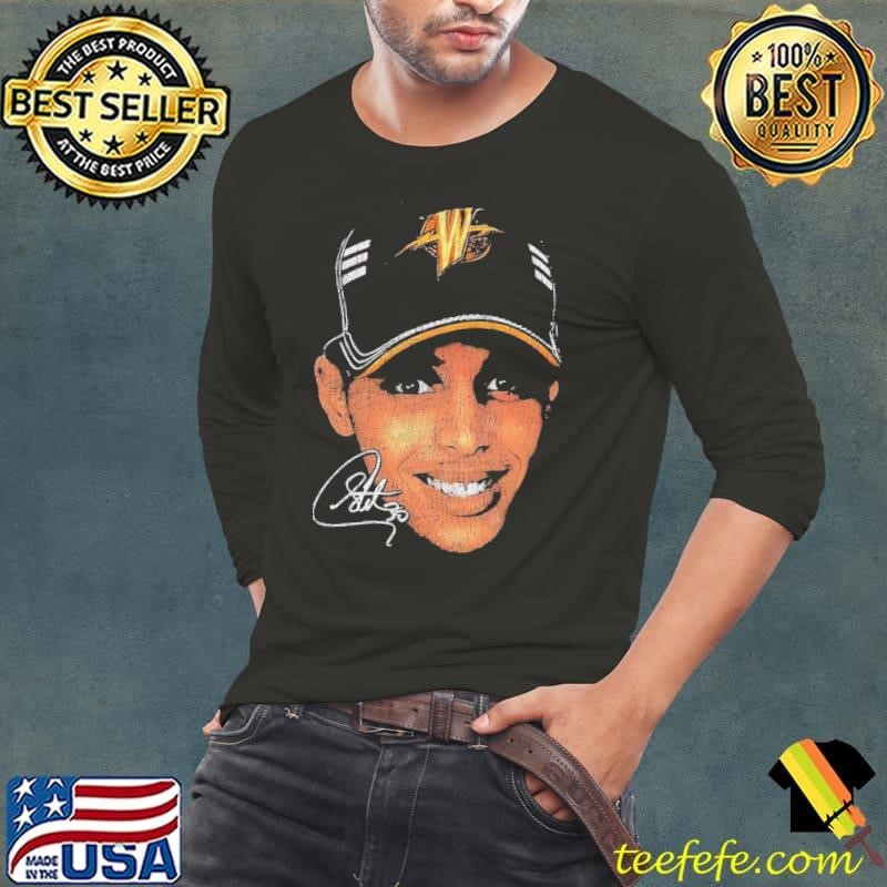 Stephen Curry American professional basketball player Big Face Signature Long Sleeve Tee