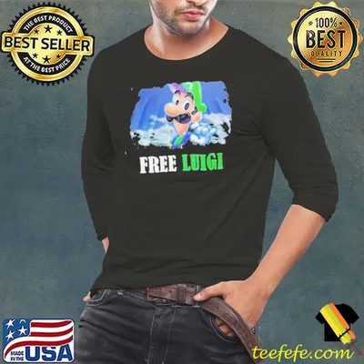 Super Mario Free Luigi Mangione Sky Shirt