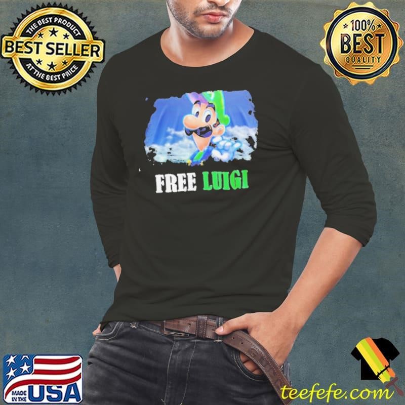 Super Mario Free Luigi Mangione Sky Long Sleeve Tee