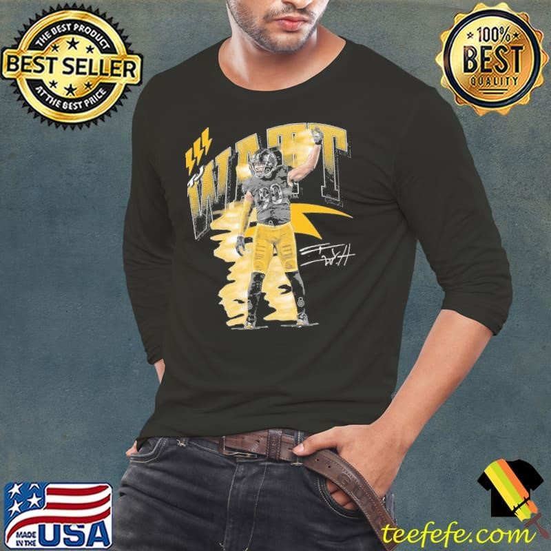 T.J. Watt American professional football linebacker Pittsburgh Retro Long Sleeve Tee
