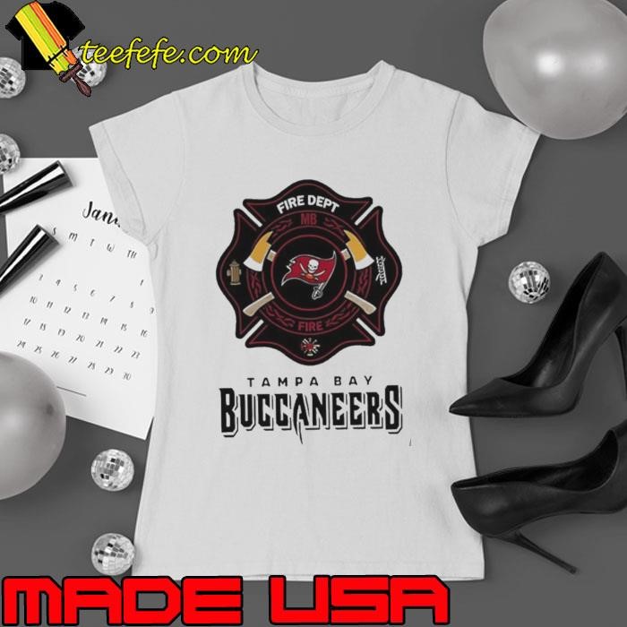 Tampa Bay Buccaneers Firefighter Appreciation logo Ladies tee