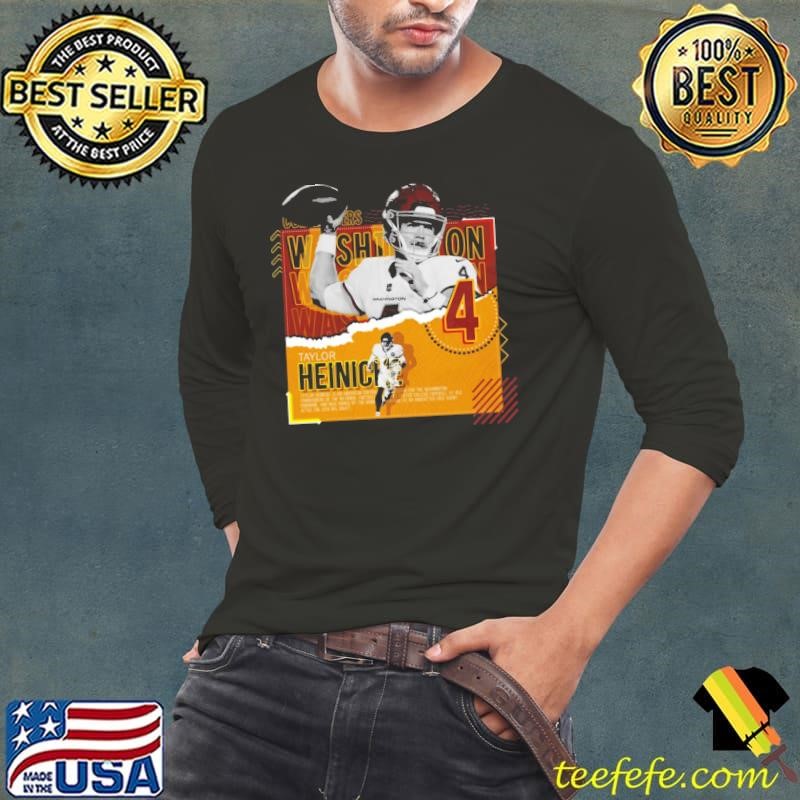 Taylor Heinicke American professional football quarterback Poster Commanders Long Sleeve Tee