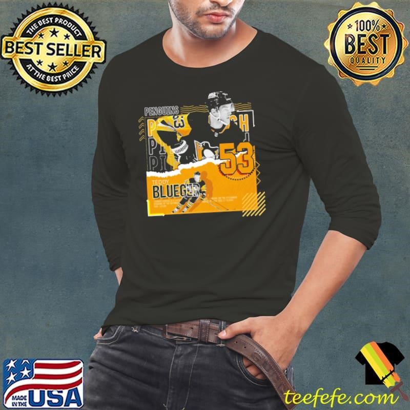 Teddy Blueger Latvian professional ice hockey centre Poster Penguins T-Shirt