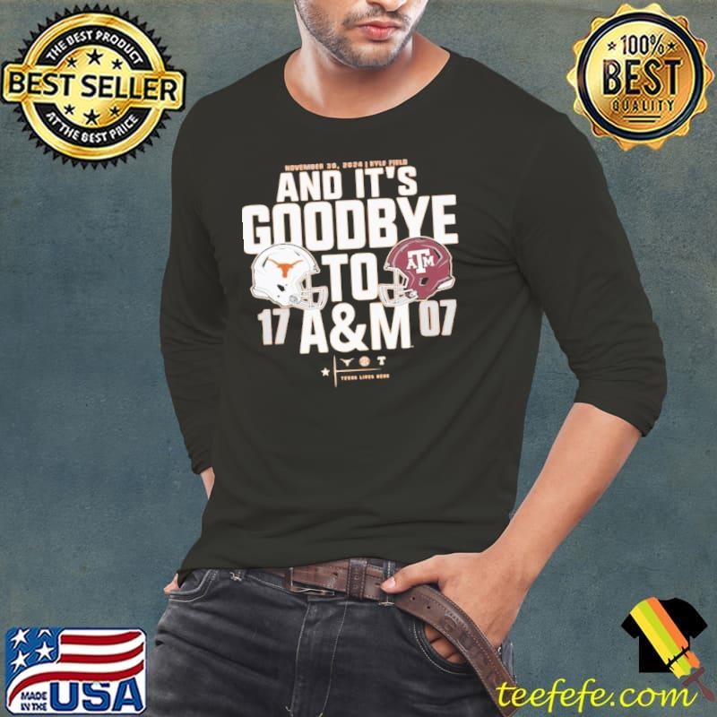 Texas Longhorns vs. Texas A&M Aggies Nov 30-2024 Lone Star Showdown Score 17-7 shirt