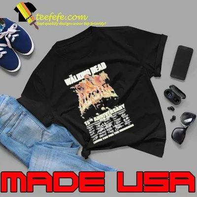 The Walking Dead 15th Anniversary 2010 2025 Signature Thank You For The Memories signatures 2024 shirt