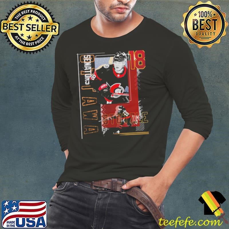 Tim Stutzle German professional ice hockey centre Paper Senators T-Shirt