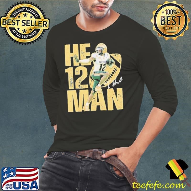 Travis Hunter Football Star 12th Man Autograph Long Sleeve Tee