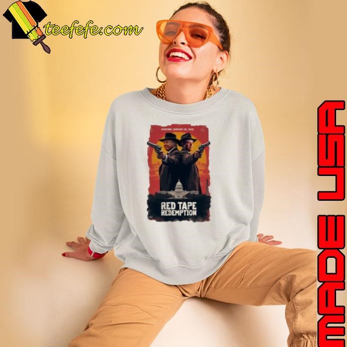 Trump Elon Musk Red tape redemption starting January 20th 2025 Sweatshirt