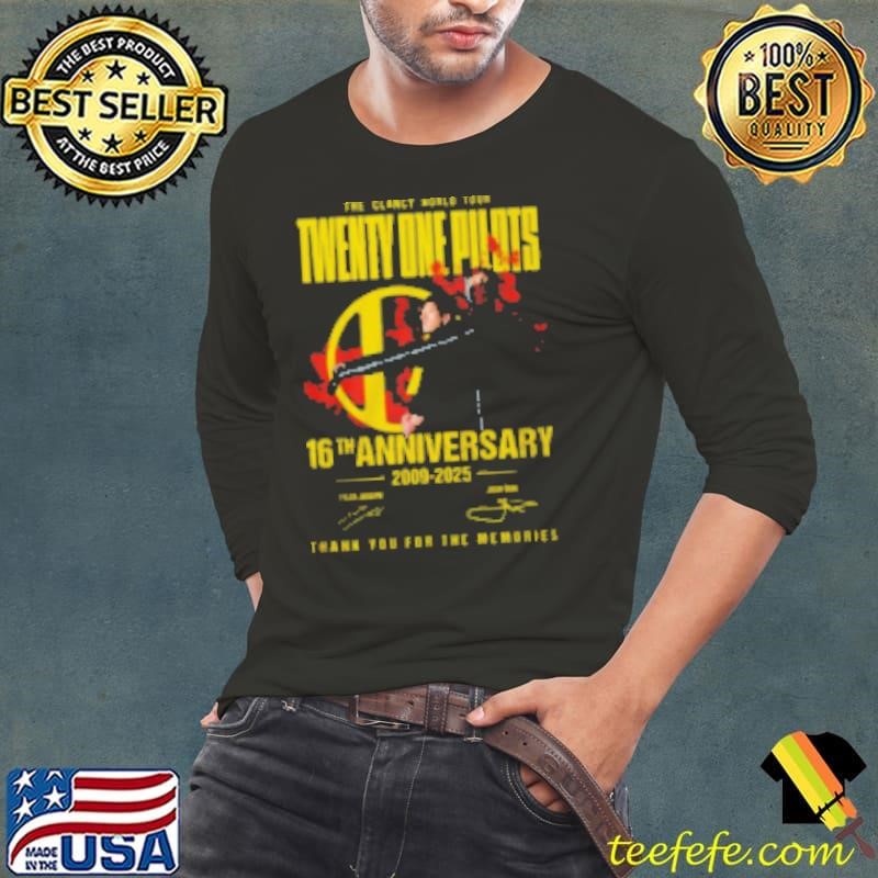 Twenty One Pilots 16th anniversary thank you for the memories Shirt