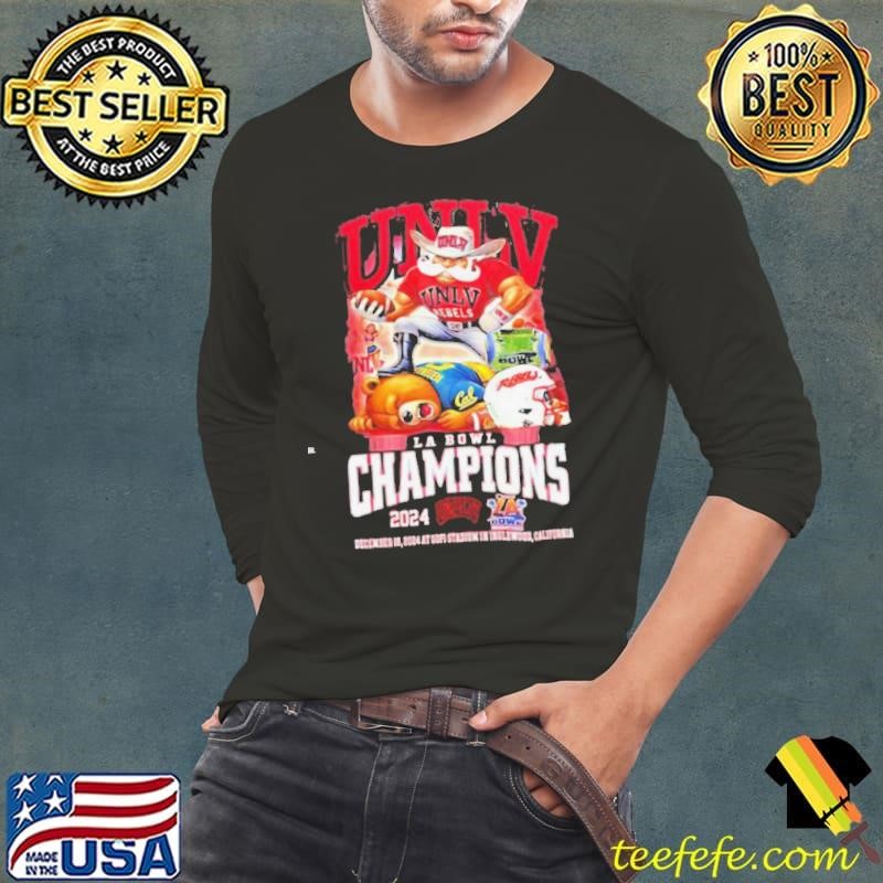 UNLV Rebels LA Bowl Champs 2024 Beat California Golden Bears Mascot Long Sleeve Tee