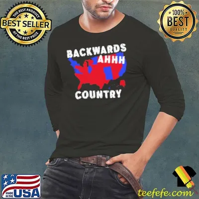 US Map Backwards Ahhh Country Shirt