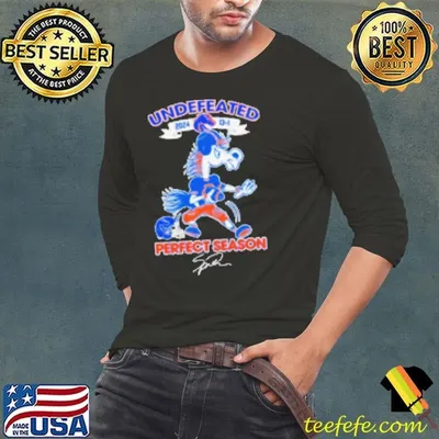 Undefeated 2024 Boise State Broncos Mascot Perfect Season Signature Shirt