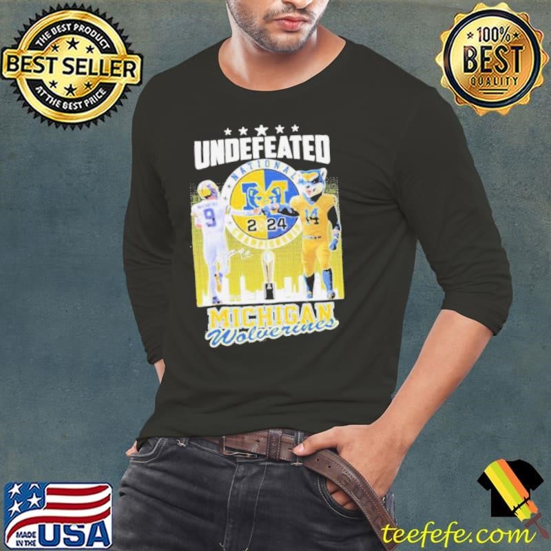 Undefeated 2024 Champions Michigan Wolverines football Long Sleeve Tee