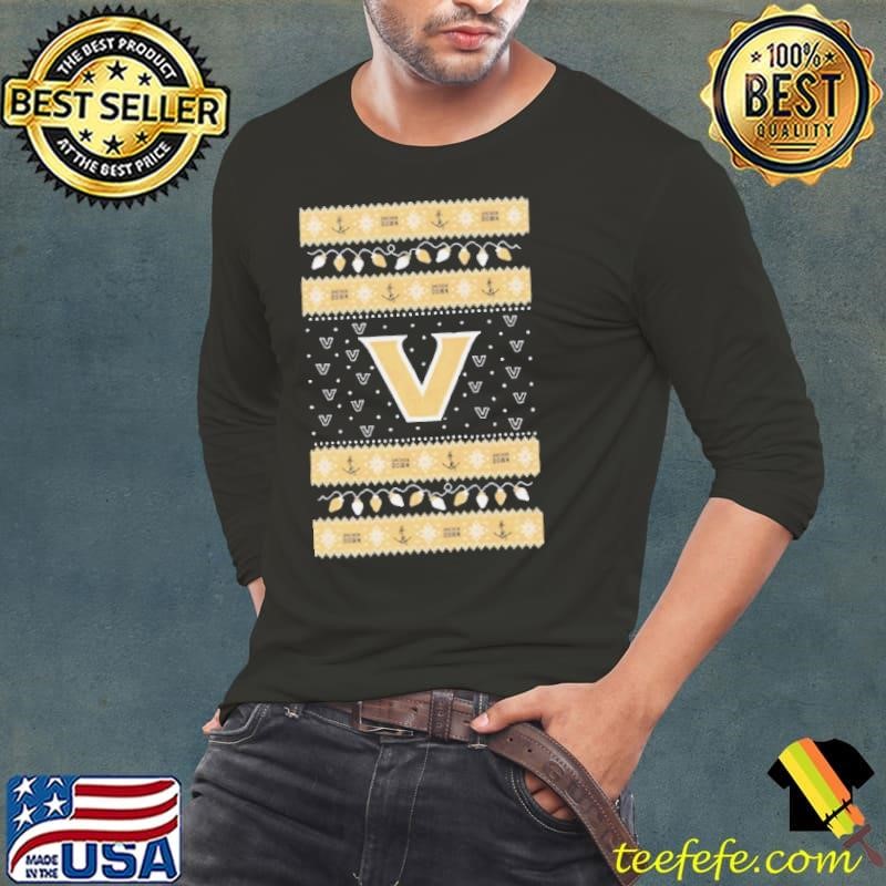 Vanderbilt Commodores Anchor Down Ugly Christmas light Shirt
