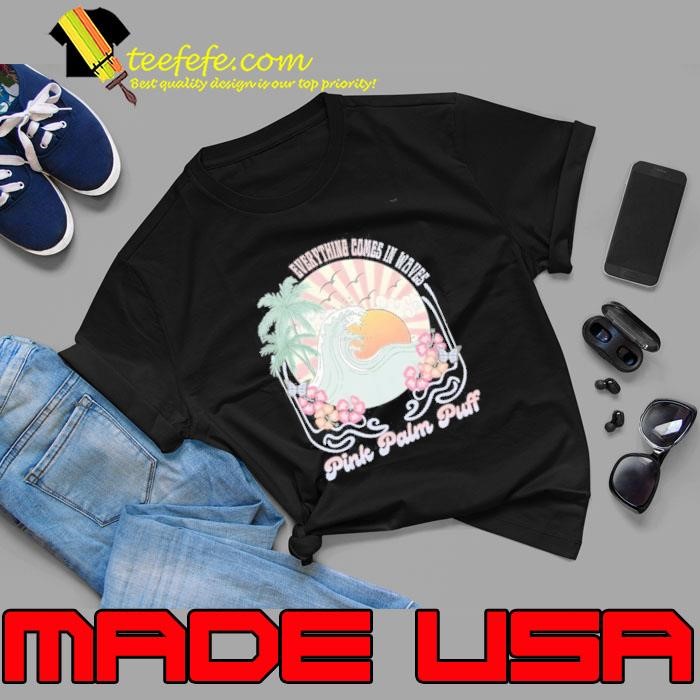 Vintage Pink Palm Summer Beach Puff Unisex