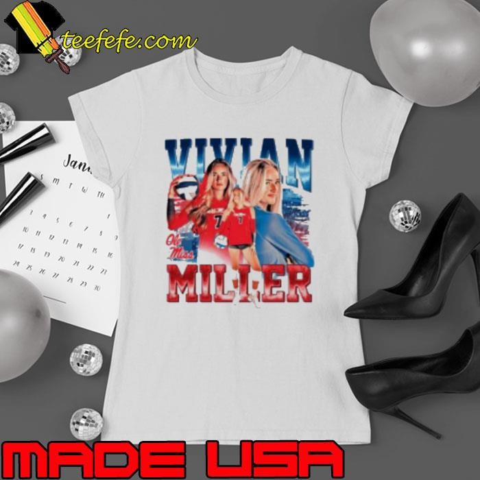 Vivian Miller Ole Miss Volleyball vintage graphic shirt Ladies tee