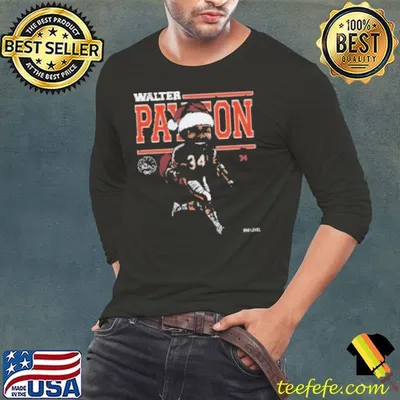 Walter Payton Chicago Cartoon Santa Hat Shirt