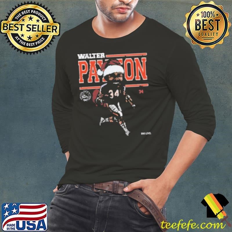 Walter Payton Chicago Cartoon Santa Hat Shirt