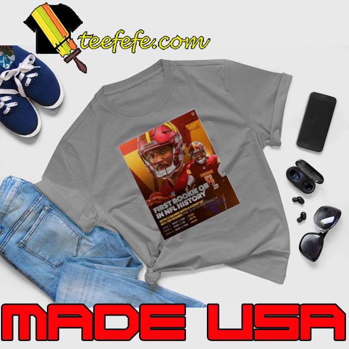 Washington Commanders Jayden Daniels First Rookie QB In NFL History 2024 Poster Unisex