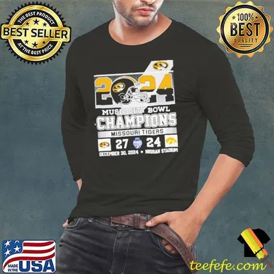 2024 Music City Bowl Champions Missouri Tigers shirt