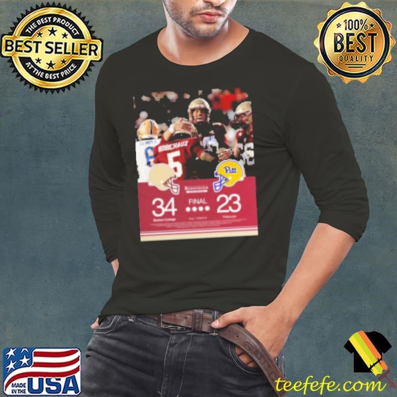 Boston College Eagles 34 23 Pittsburgh Panthers Rodenhiser Home Services Shirt