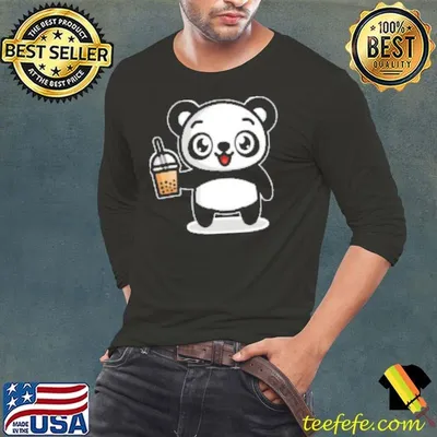 Bubble Boba Tea Kawaii Panda Bear Shirt