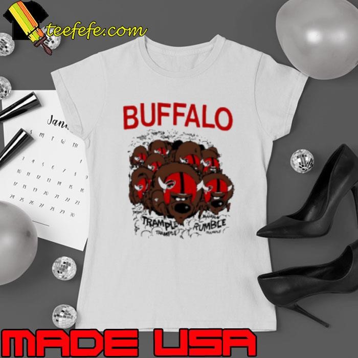 Buffalo Football trample rumble design cartoon vintage Shirt
