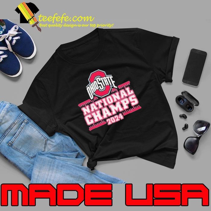 Champion Ohio State Buckeyes College Football Playoff 2024 National Champions Schedule  Shirt