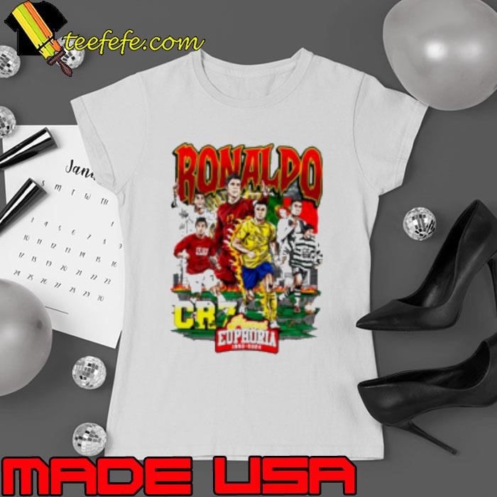 Cristiano Ronaldo #7 Soccer CR7 flames city comic Ladies tee